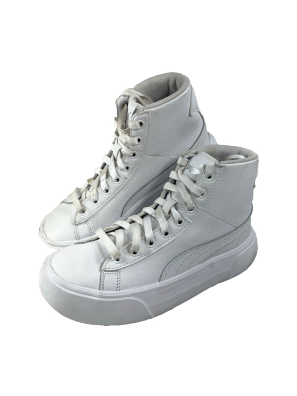 Puma Kaia Mid Platform High Top Womens Size 4 Sneakers Shoes Casual White